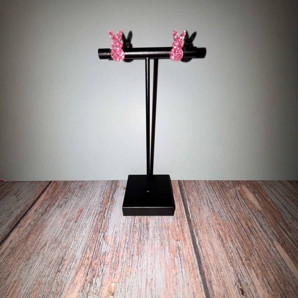 Pink Bunny Earrings